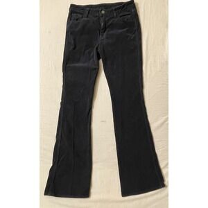 Brandy Melleville Women's Size M Corduroy Flare Pants Navy Blue J. Galt Shanghai